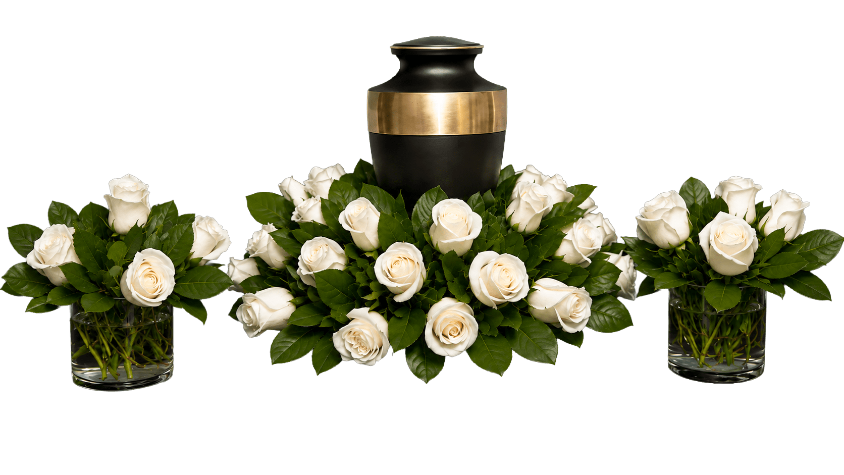 SAU-1 Set de urna rosas Flower Bouquet