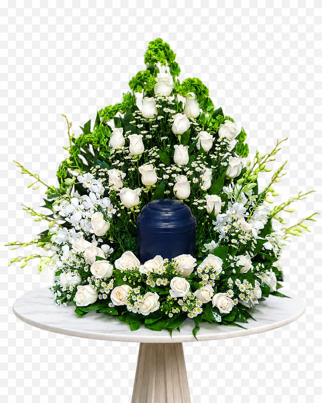 AU-8 Arreglo para urna de rosas y orquí­deas Flower Bouquet