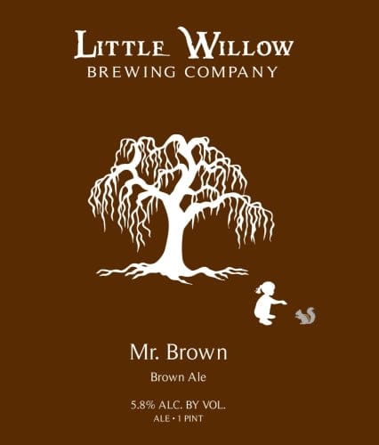 Little Willow Brewing, MR. BROWN, American brown ale Flower Bouquet