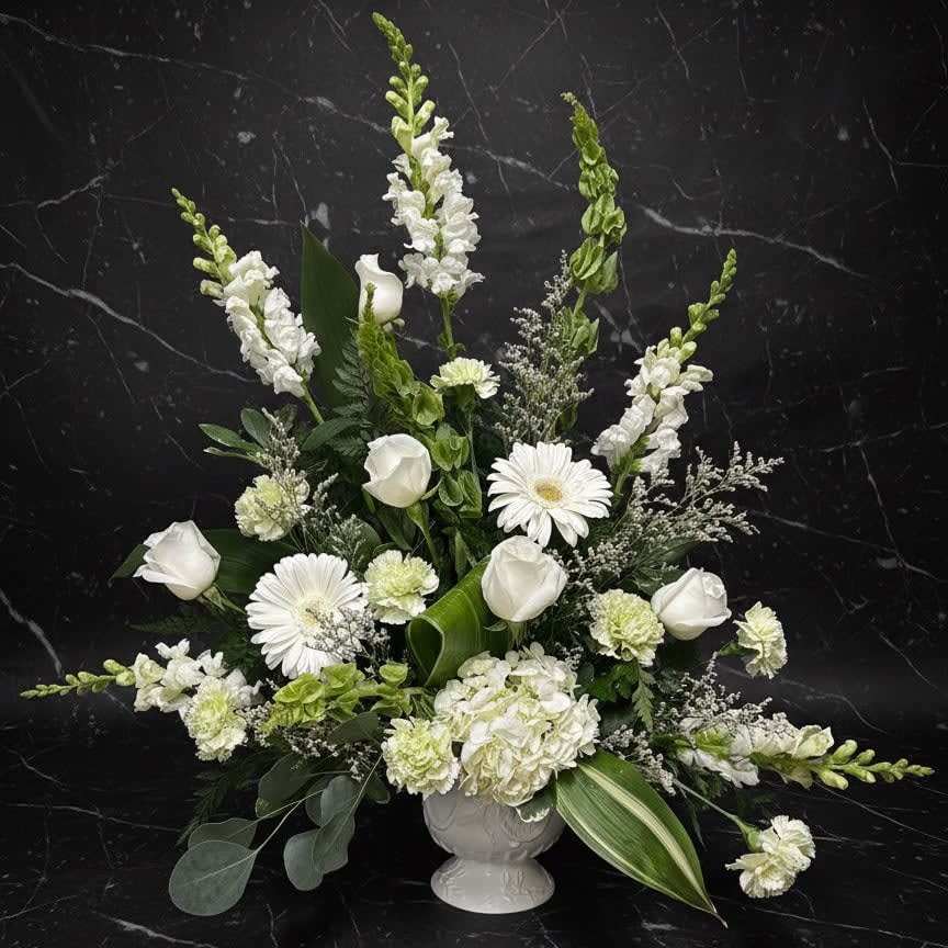 Classic White Urn