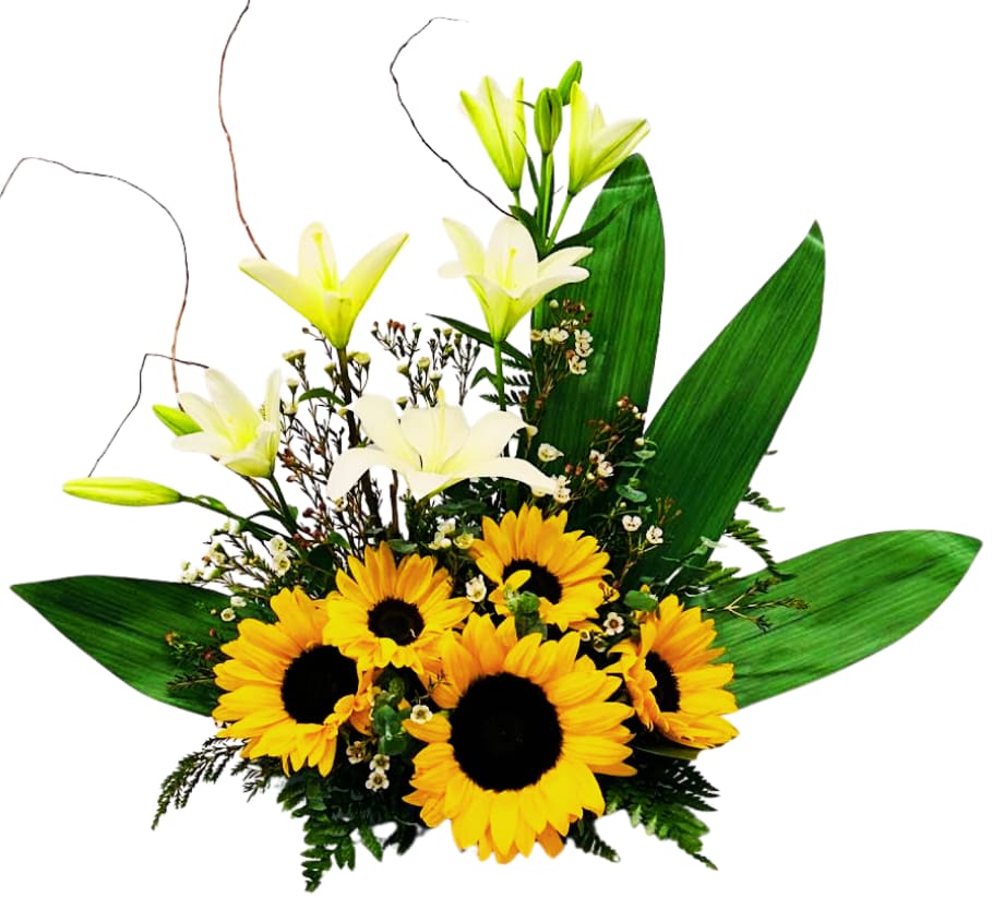 Tranquil Sunflowers & Lilies IF-5044 Flower Bouquet