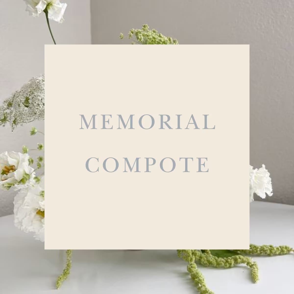 Memorial Compote Flower Bouquet