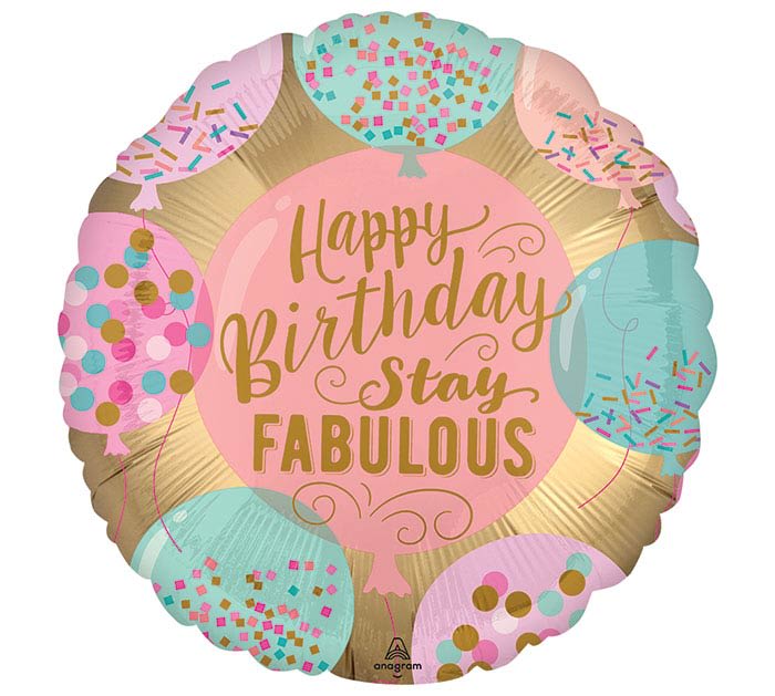 BIRTHDAY STAY FABULOUS BALLOON