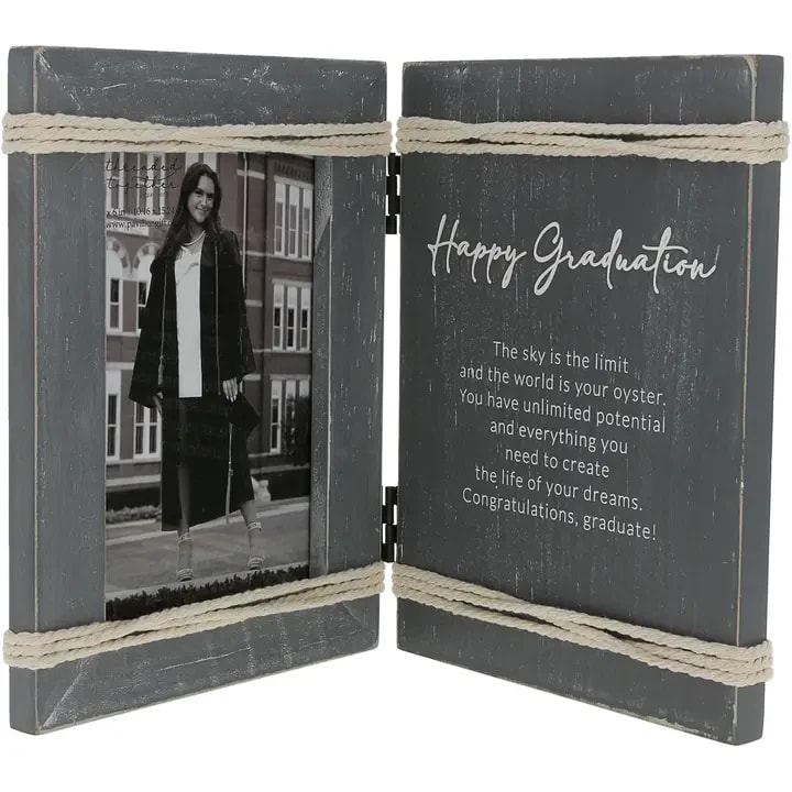 Happy Graduation Picture Frame Flower Bouquet
