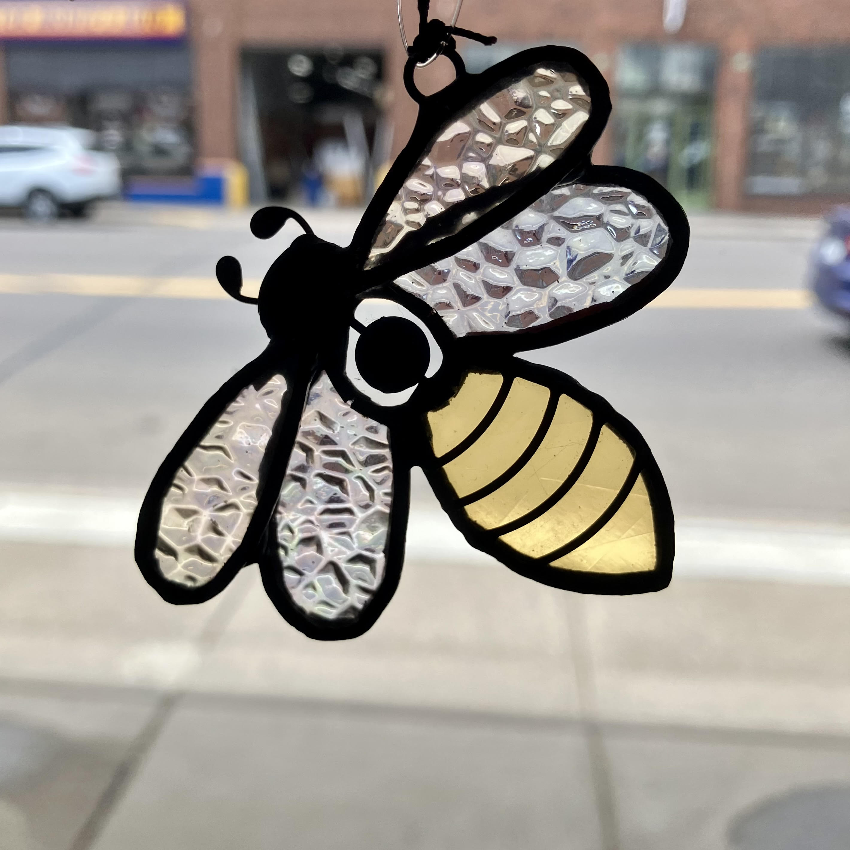 stained glass bee Flower Bouquet