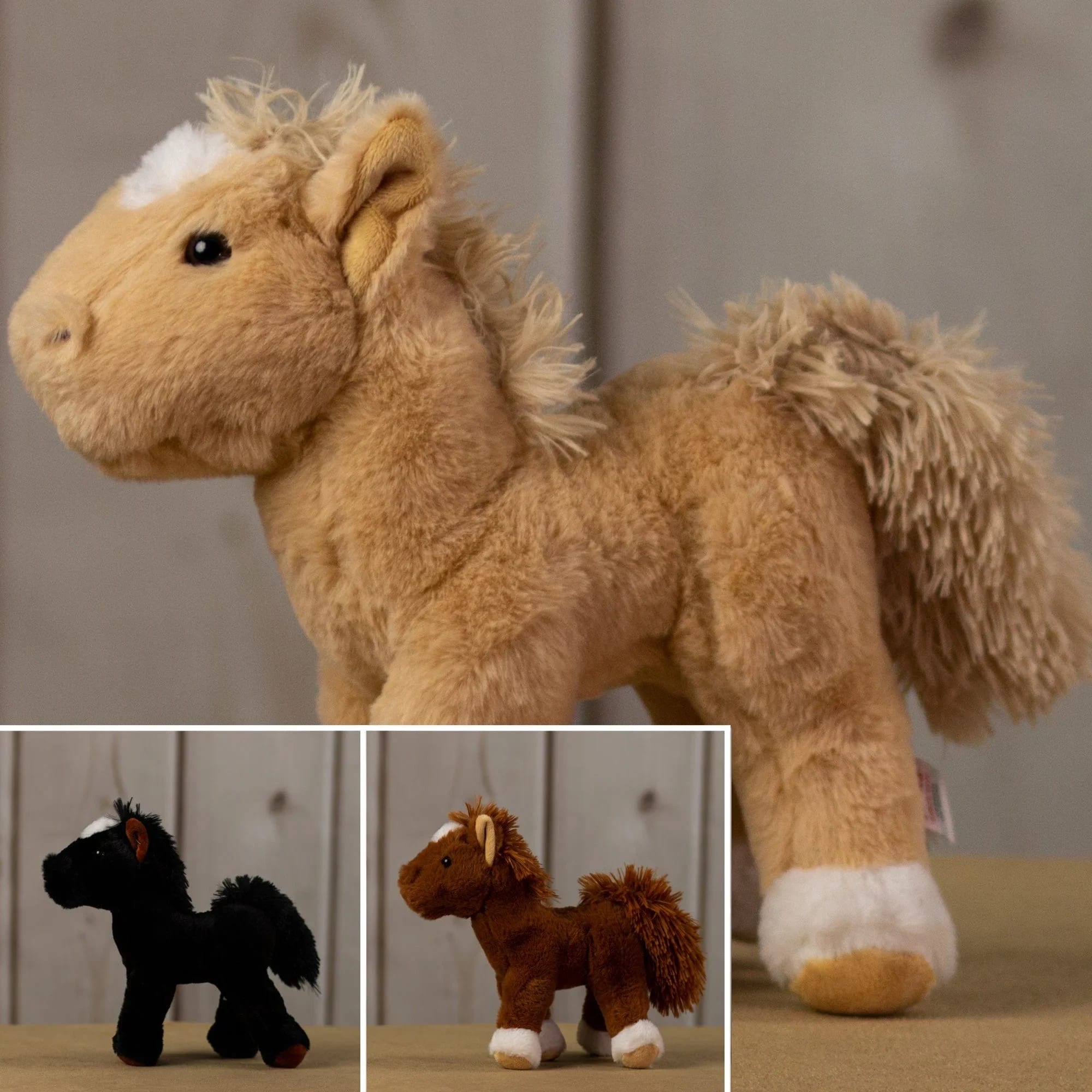 10.5 Standing Horse Trio Flower Bouquet