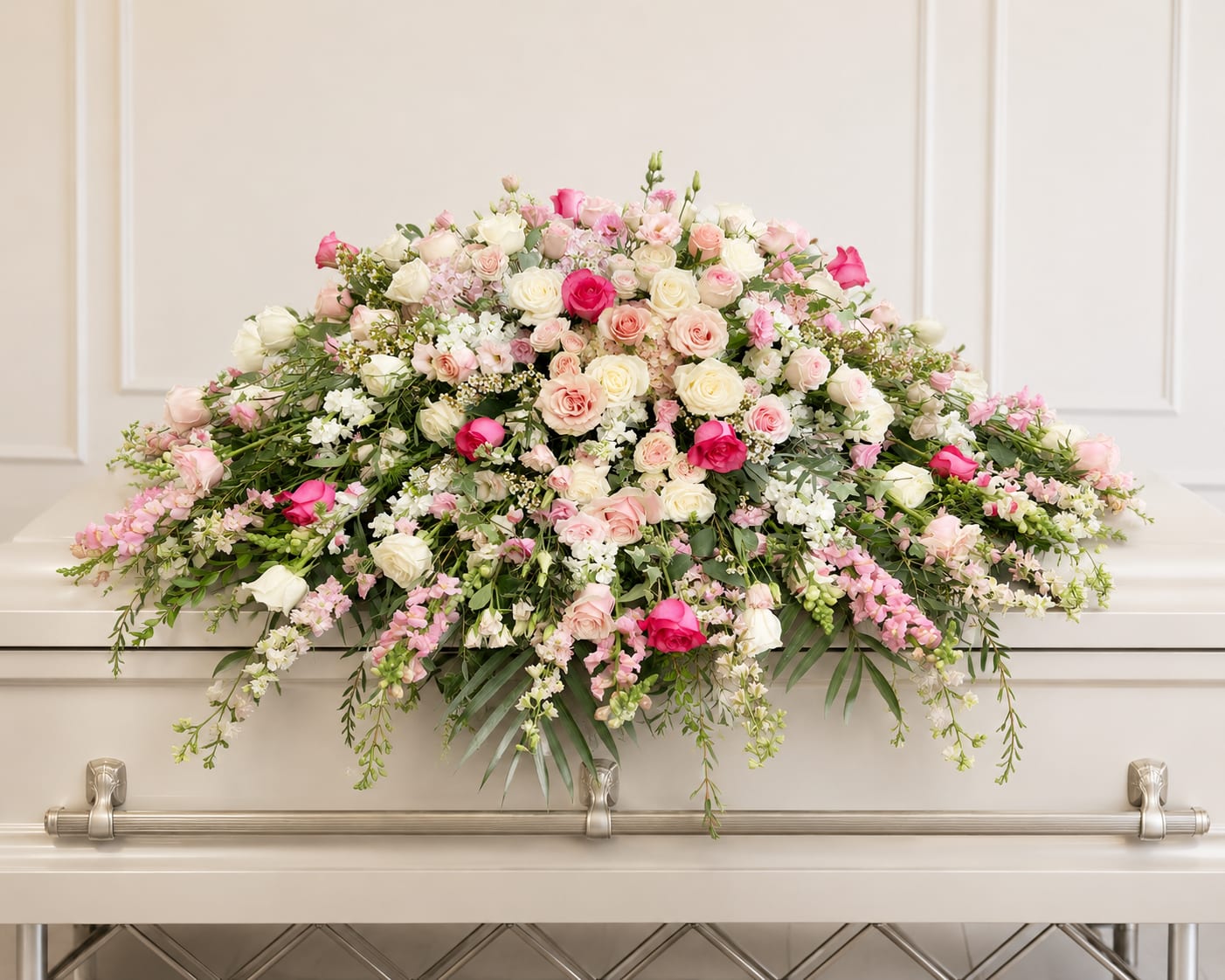 Forever in Bloom Casket Spray Flower Bouquet