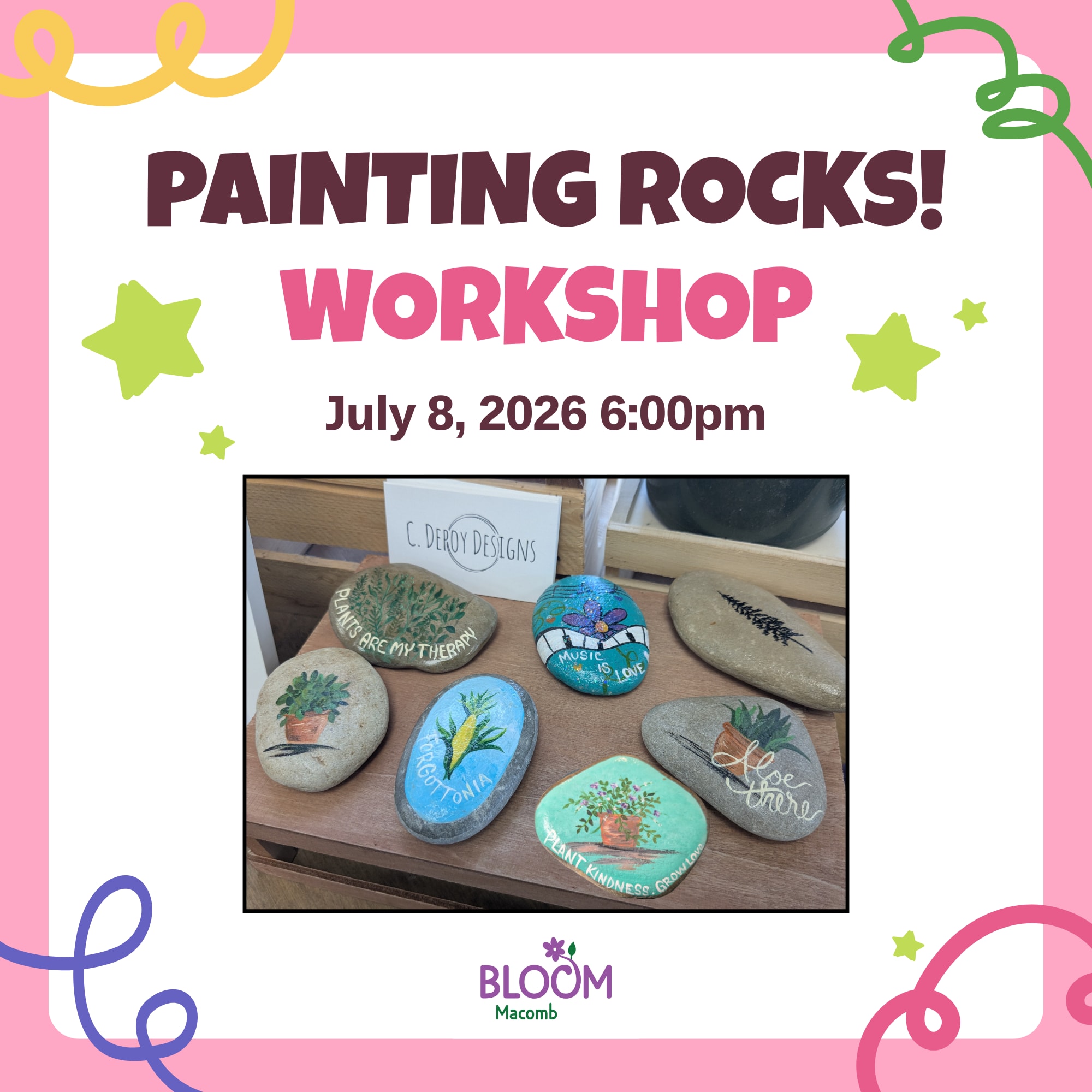 Painting Rocks! Workshop