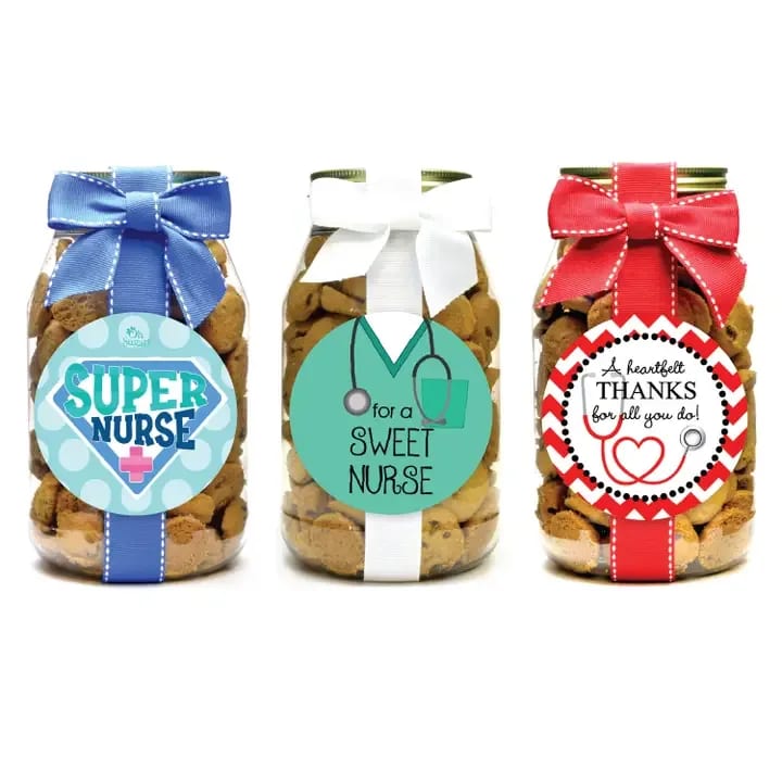 Nurse Cookie Jar Flower Bouquet