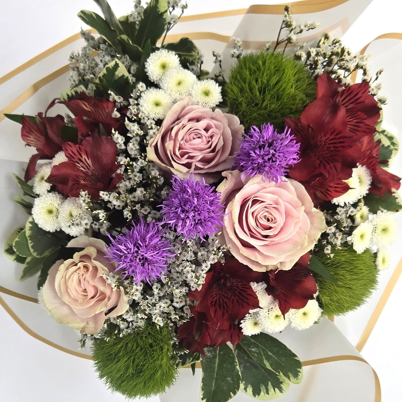 Wrapped Bouquet- Garden Collection