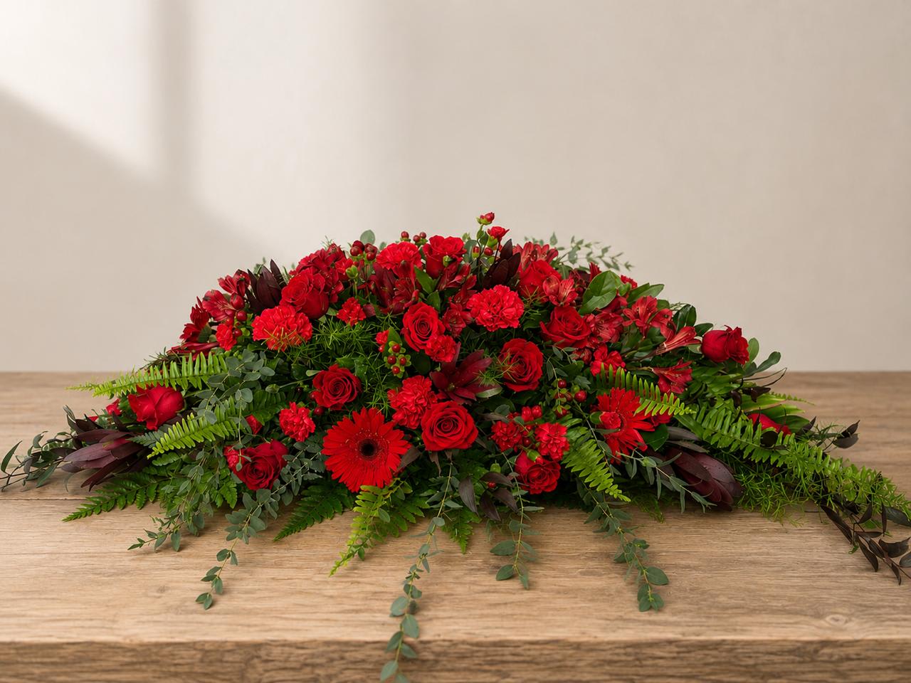 Crimson Remembrance Flower Bouquet