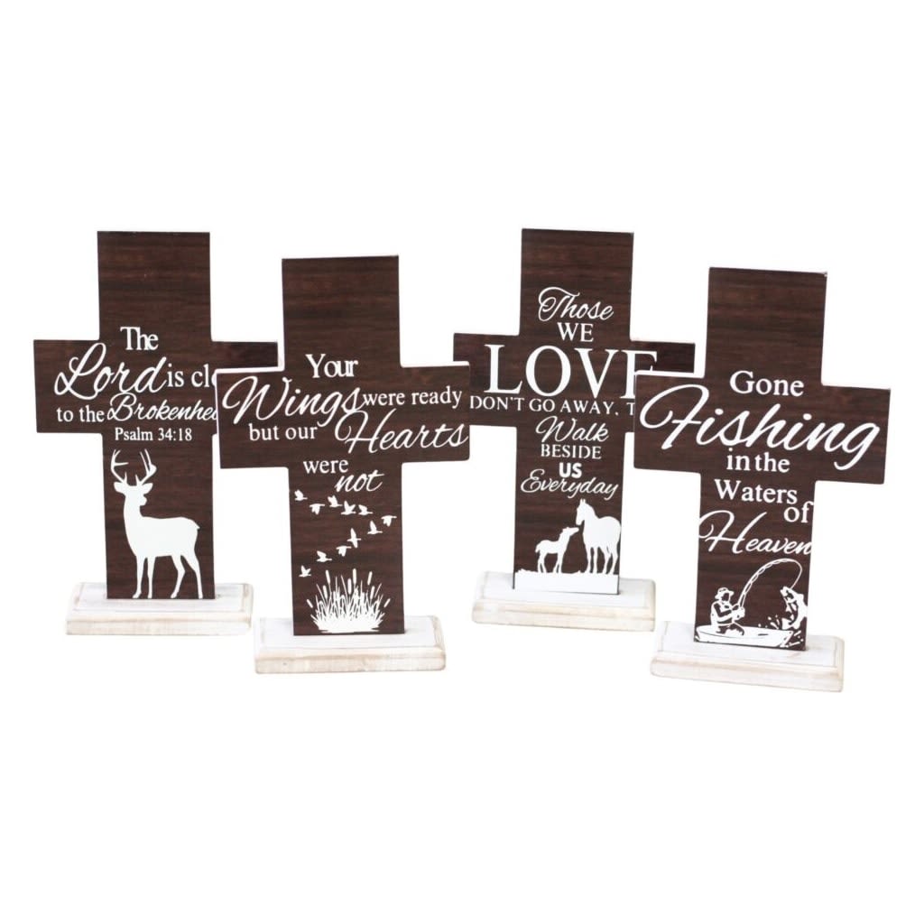 Nature Themed Memorial Crosses