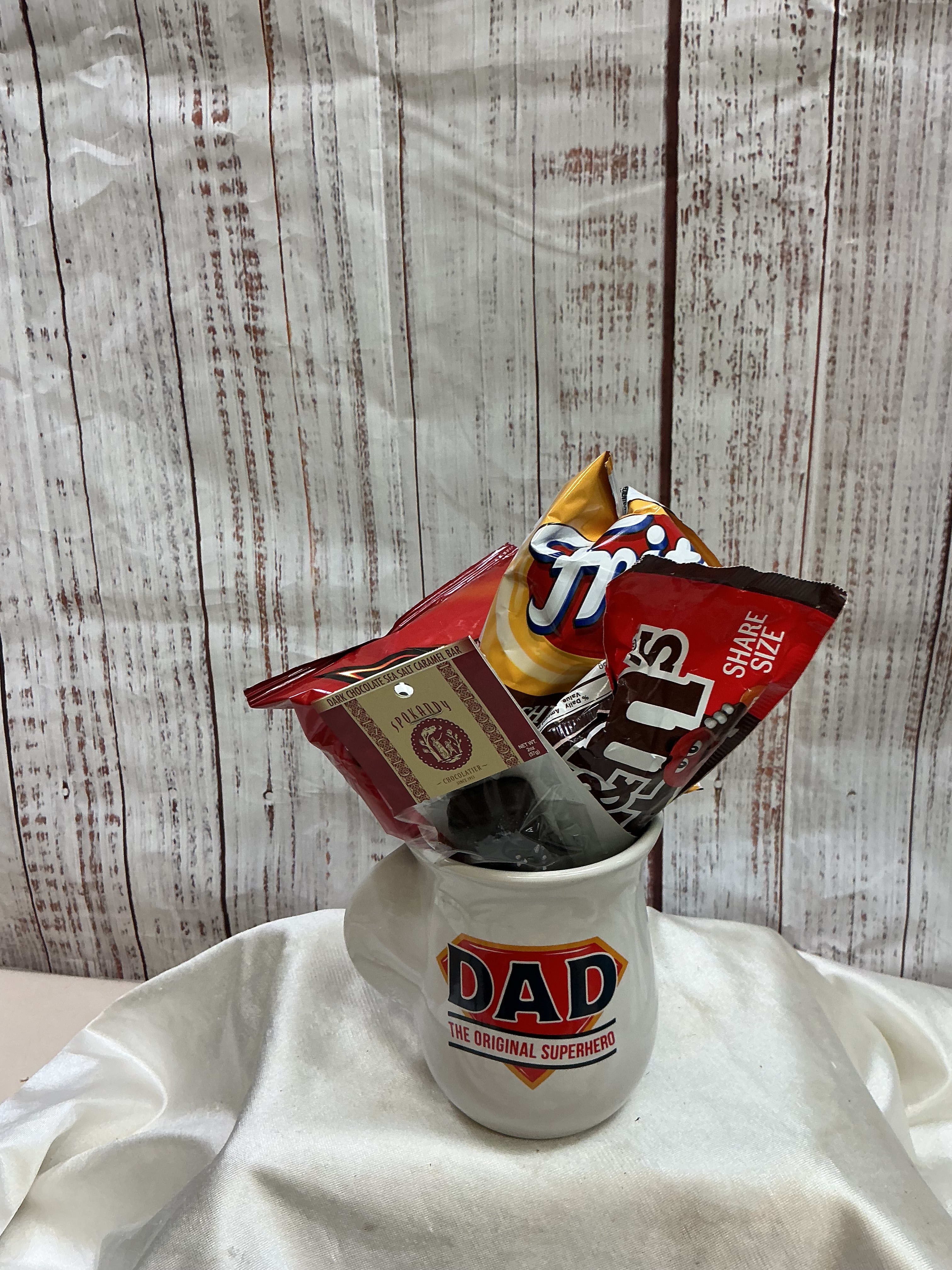 Dad's Day Mug with goodies