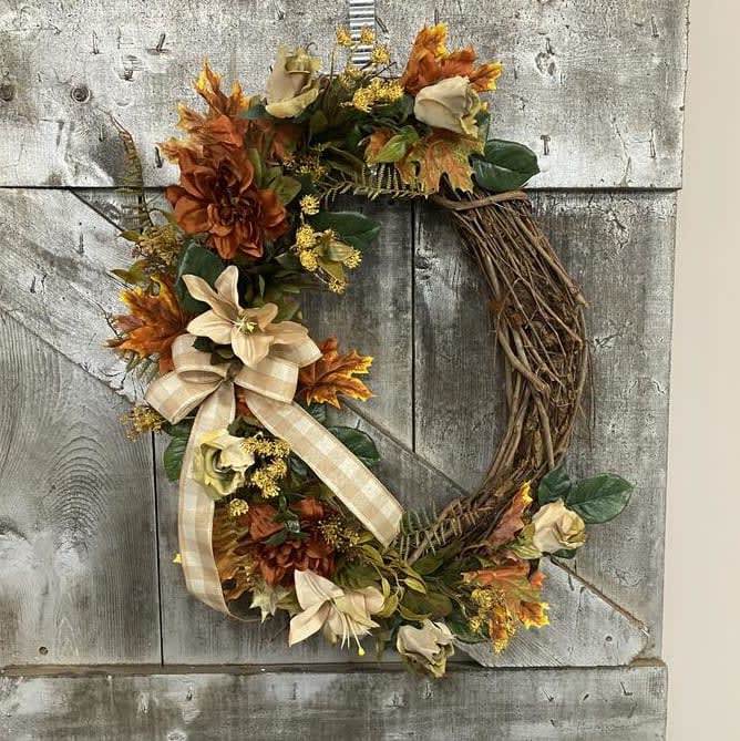 Harvest Home Silk (Artificial) Wreath