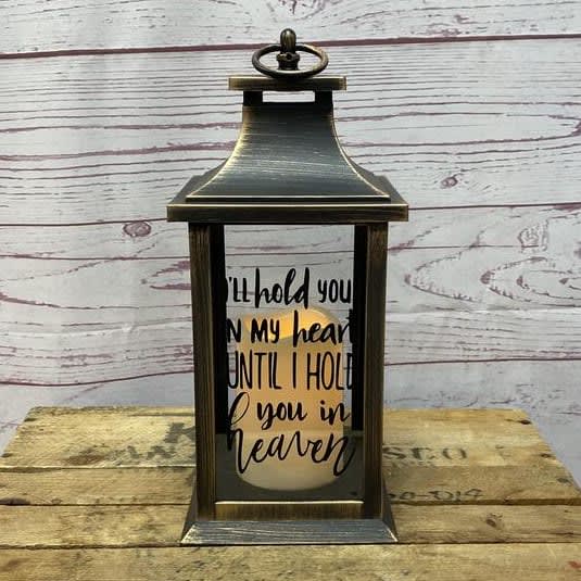 Hold You In My Heart LED Flameless Candle Lantern