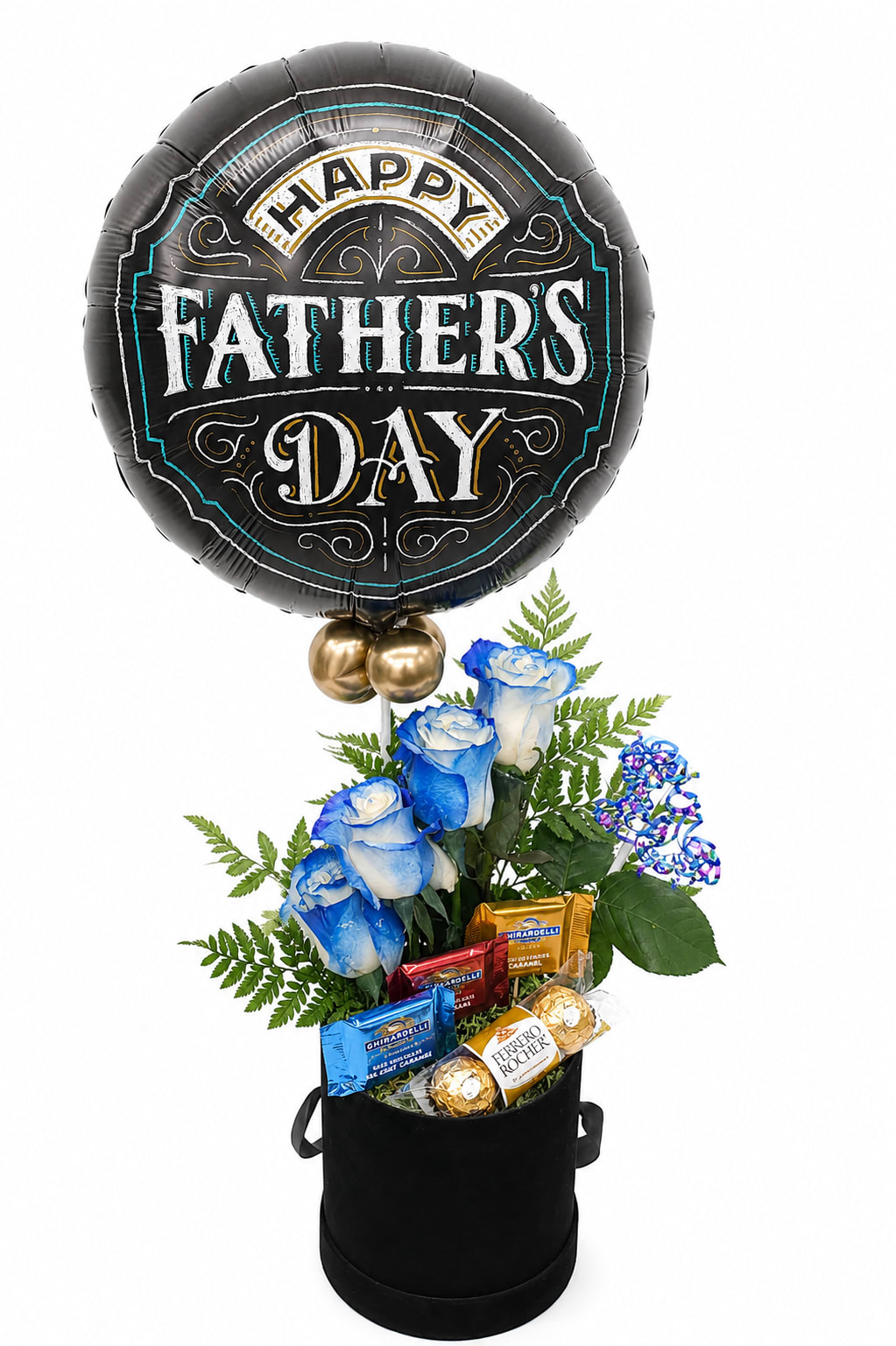 Blue Roses For Dad Flower Bouquet