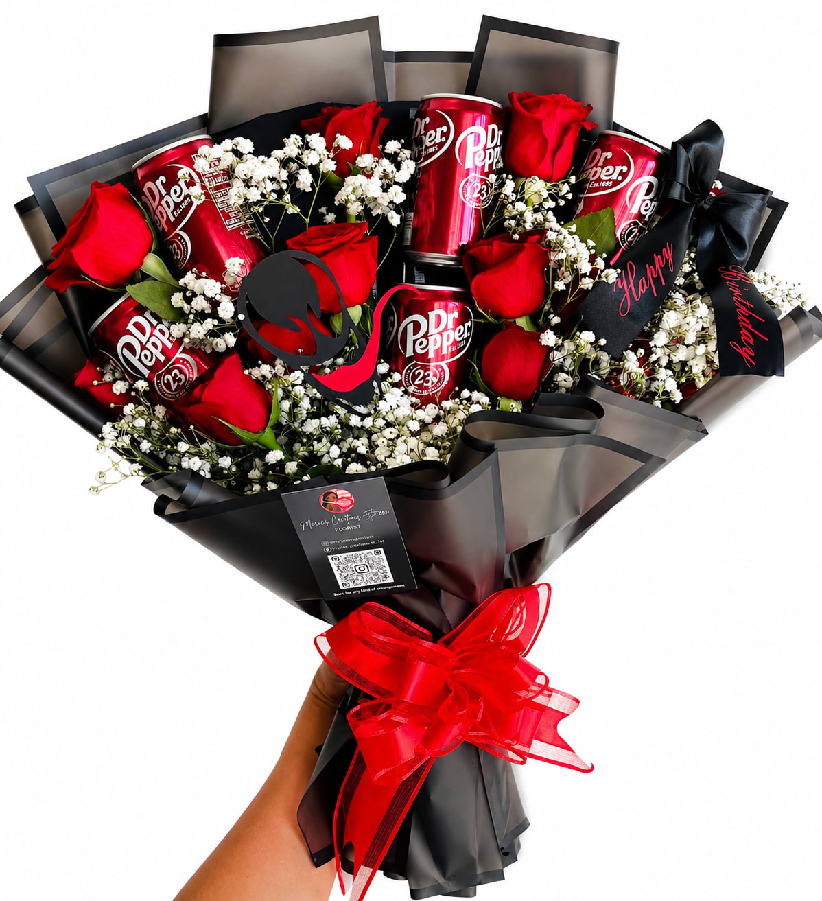 Soda and roses Flower Bouquet
