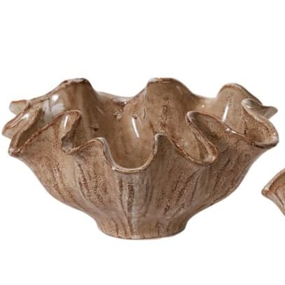 Caraway Bowl 11"x 10"x 5" Flower Bouquet