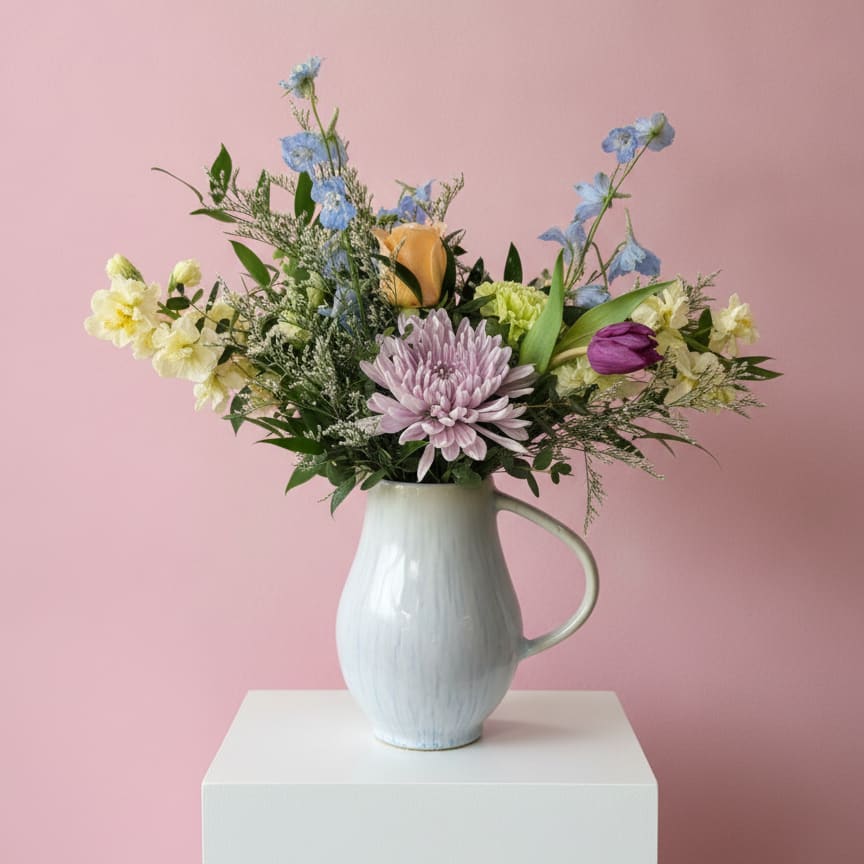 Pitcher Perfect Flower Bouquet