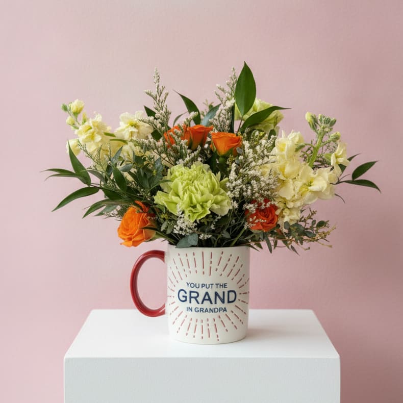 You Put the Grand in Grandpa Flower Bouquet
