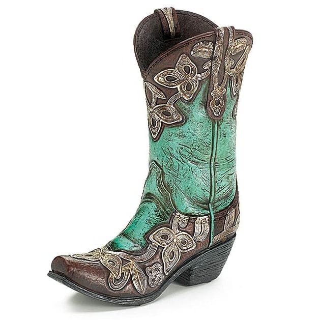 Turqouis Boot Flower Bouquet