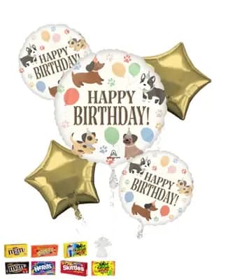 Pawsome Birthday Balloon Bouquet
