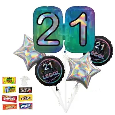 Finally 21 Balloon Bouquet