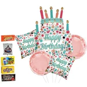 Happy Birthday Cake Balloon Bouquet Flower Bouquet