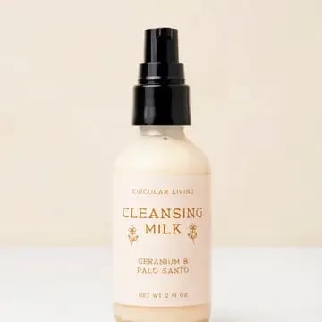 Cleansing Milk, Geranium & Palo Santo Flower Bouquet