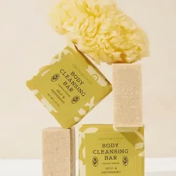 Body Cleansing Bar, Peppermint & Kelp Flower Bouquet