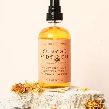 Sunrise Body Oil, Sweet Orange & Grapefruit Flower Bouquet
