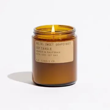 Sweet Grapefruit - 7.2 oz Standard Soy Candle Flower Bouquet