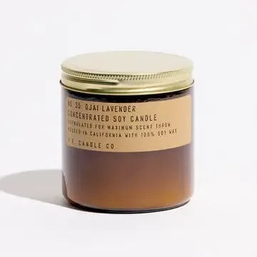 Ojai Lavender - 12.5 oz Large Concentrated Candle Flower Bouquet