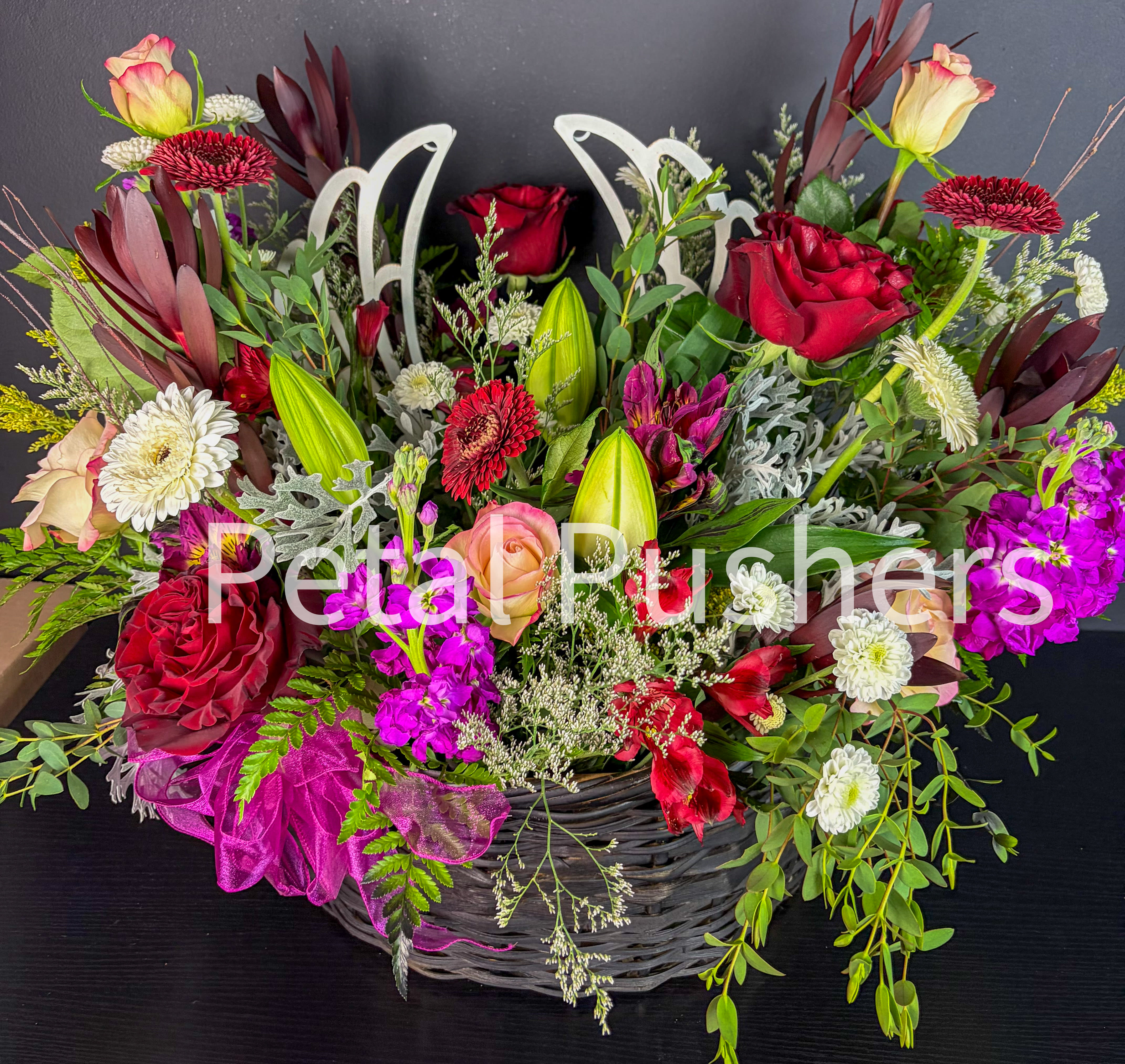 Red Angel Wing Basket