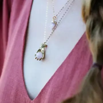 Fortune Teller Necklace Flower Bouquet