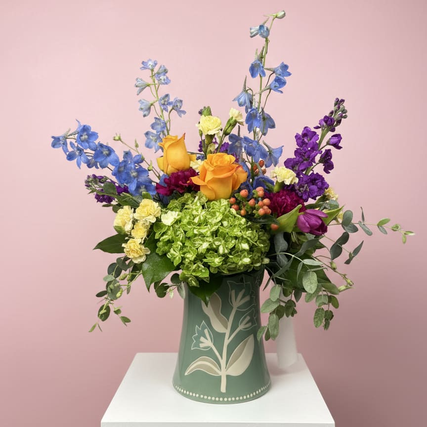 Pitcher Perfect Flower Bouquet