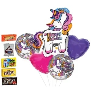Happy Birthday unicorn Balloon Bouquet Flower Bouquet