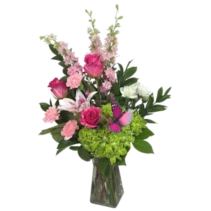 Enchanted Pink Garden Flower Bouquet