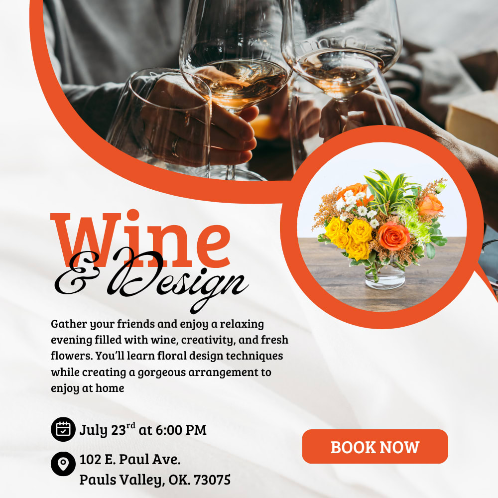 Wine and Design Flower Bouquet