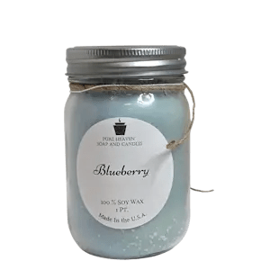 Blueberry Candle Flower Bouquet