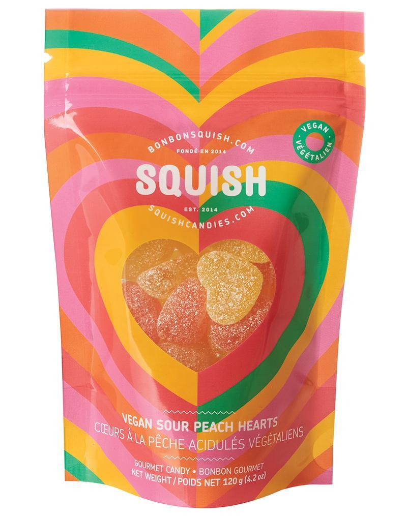 SQUISH Vegan Sour Peach Hearts
