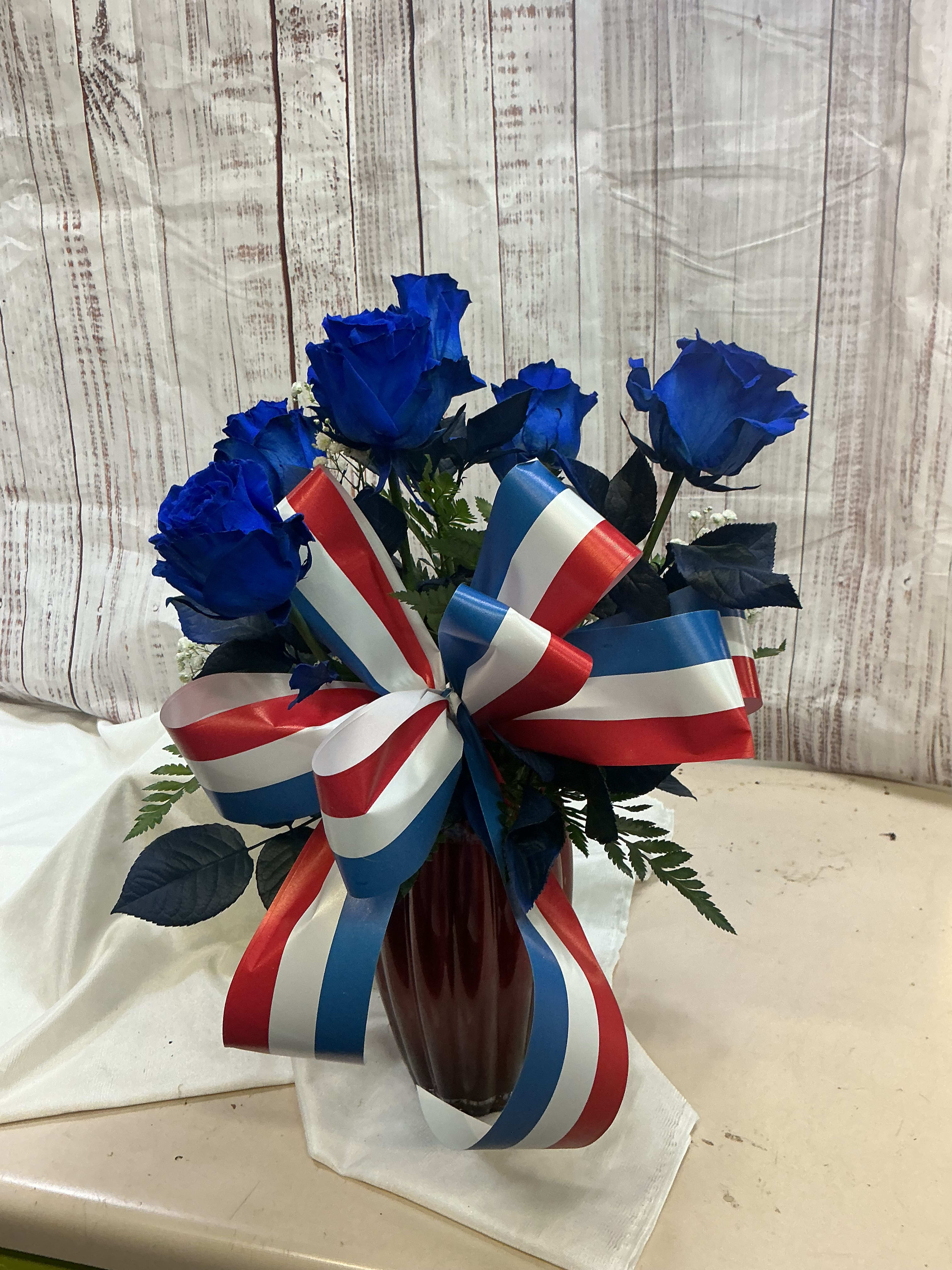 Blue Roses Flower Bouquet