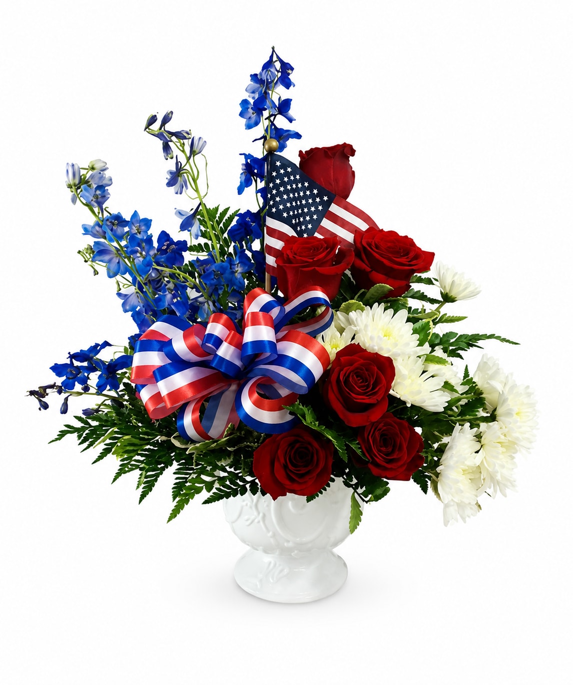 Patriotic Flowers Flower Bouquet