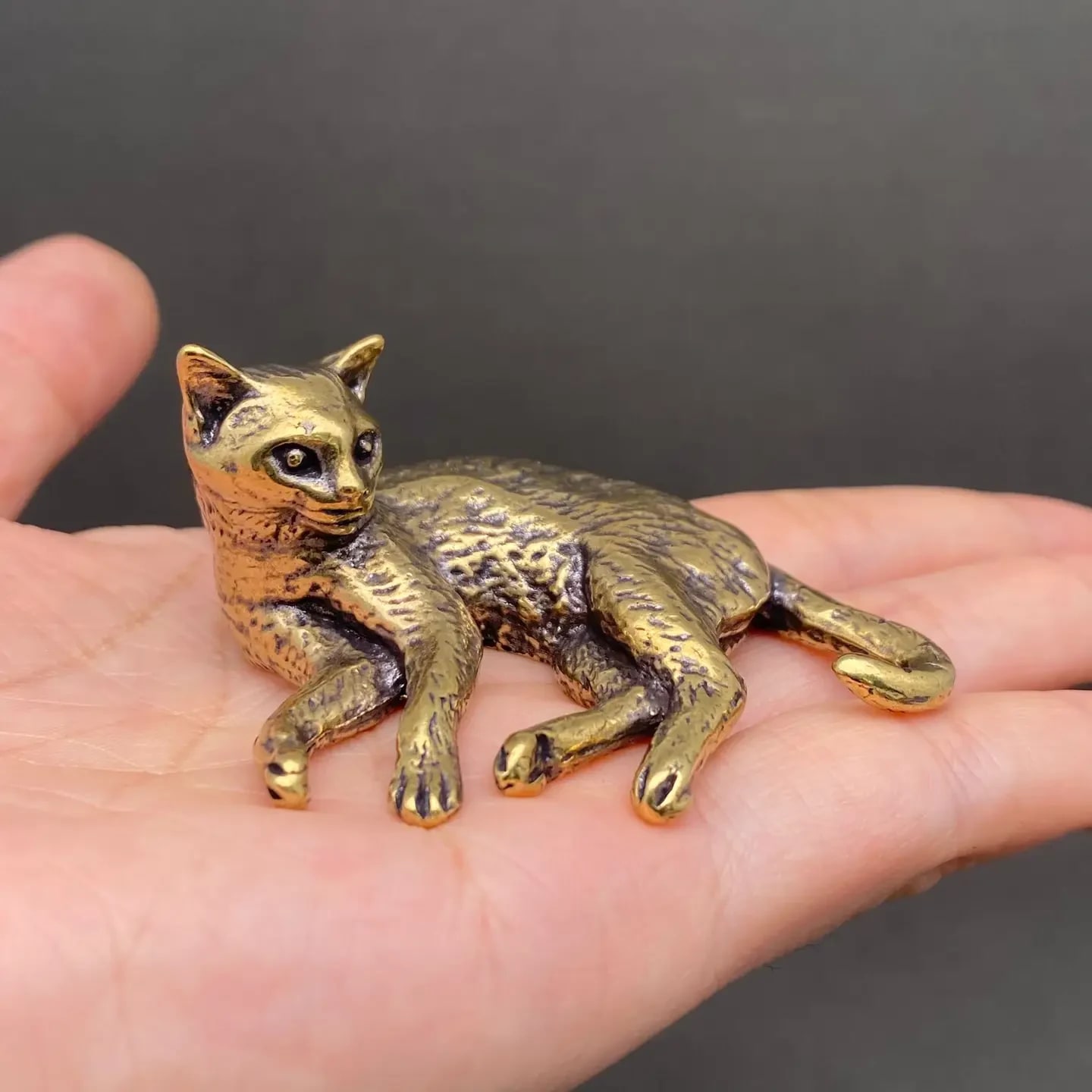 Lazy Cat Desktop Ornament Flower Bouquet