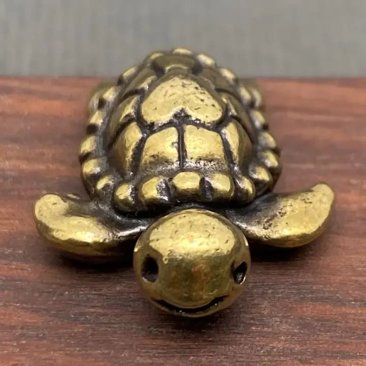 Brass Mini turtle Flower Bouquet
