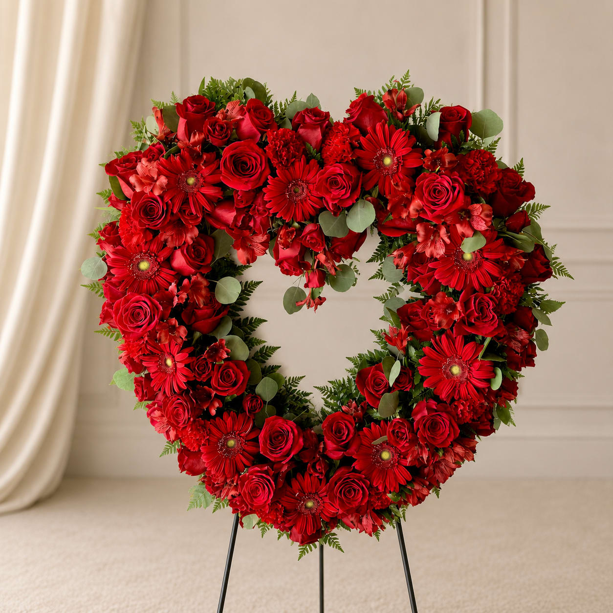 Love's Red Heart Flower Bouquet