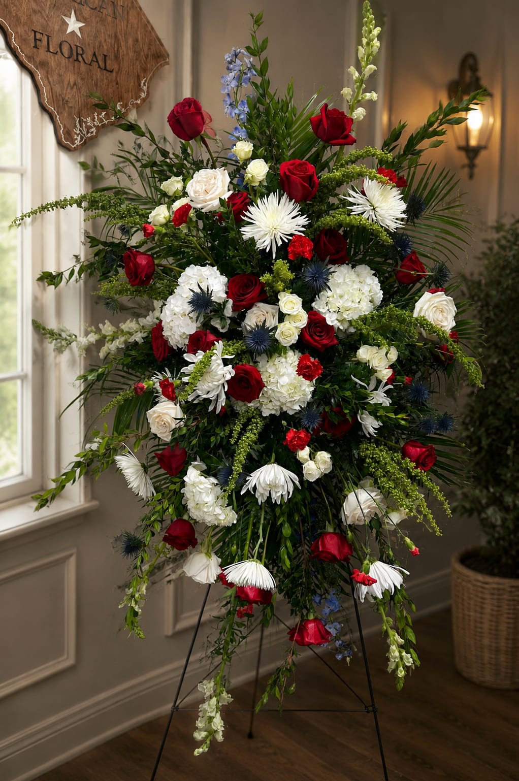 Patriotic Tribute Standing Spray