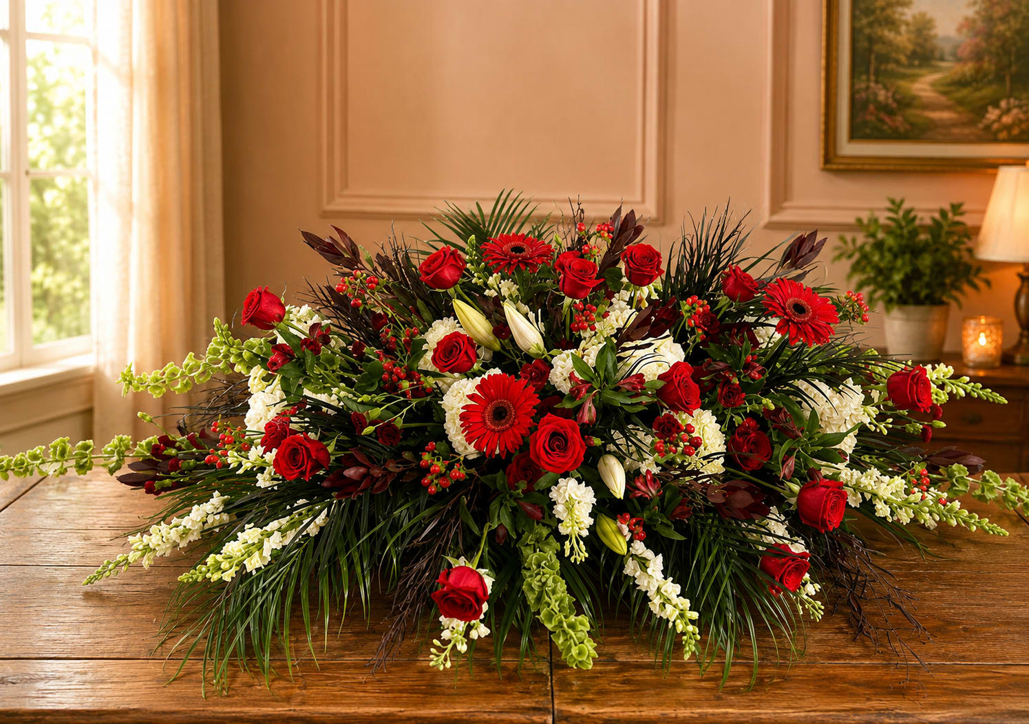 Gamecock Casket Spray