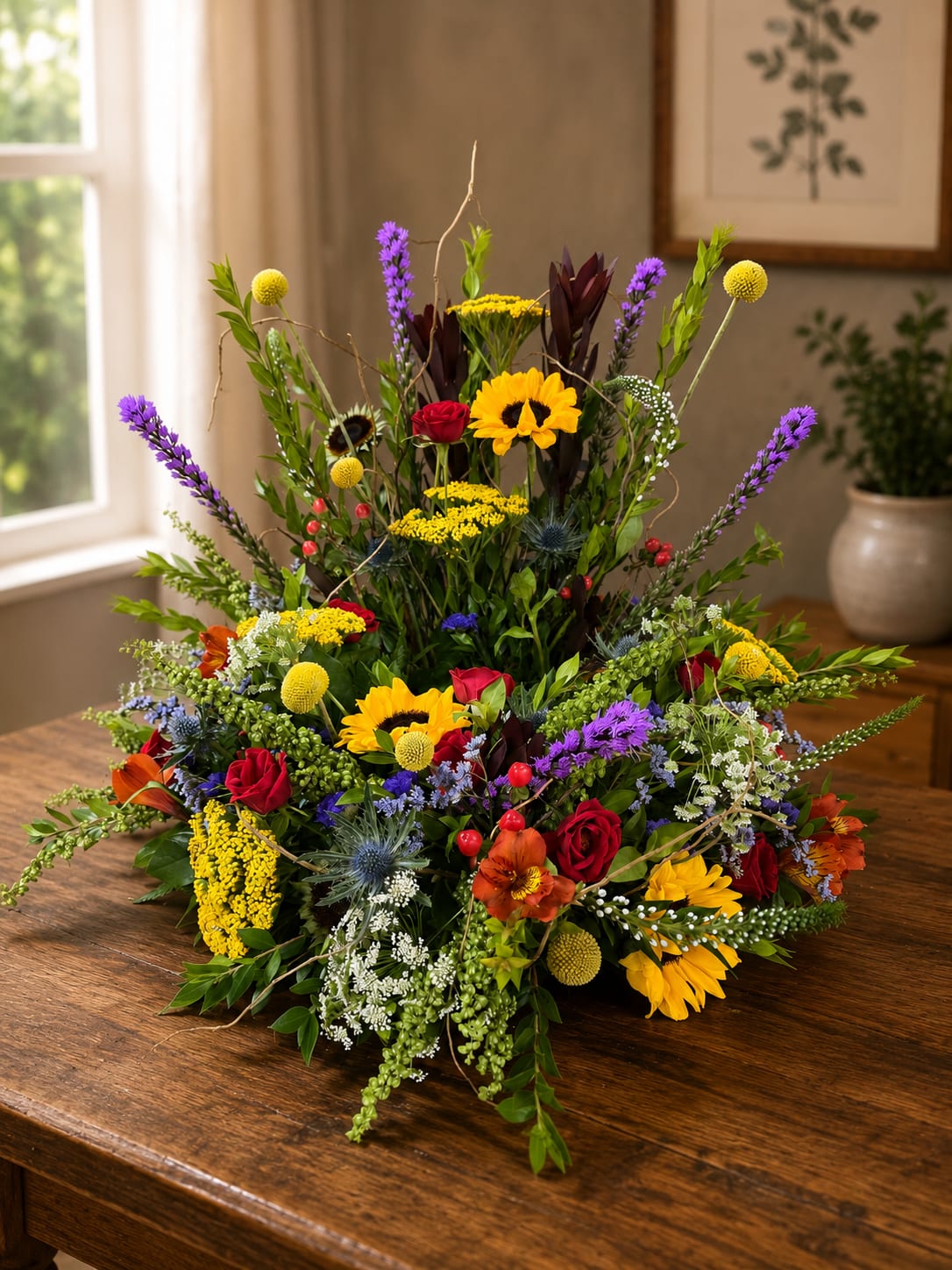 Radiant Embrace  Urn Wreath