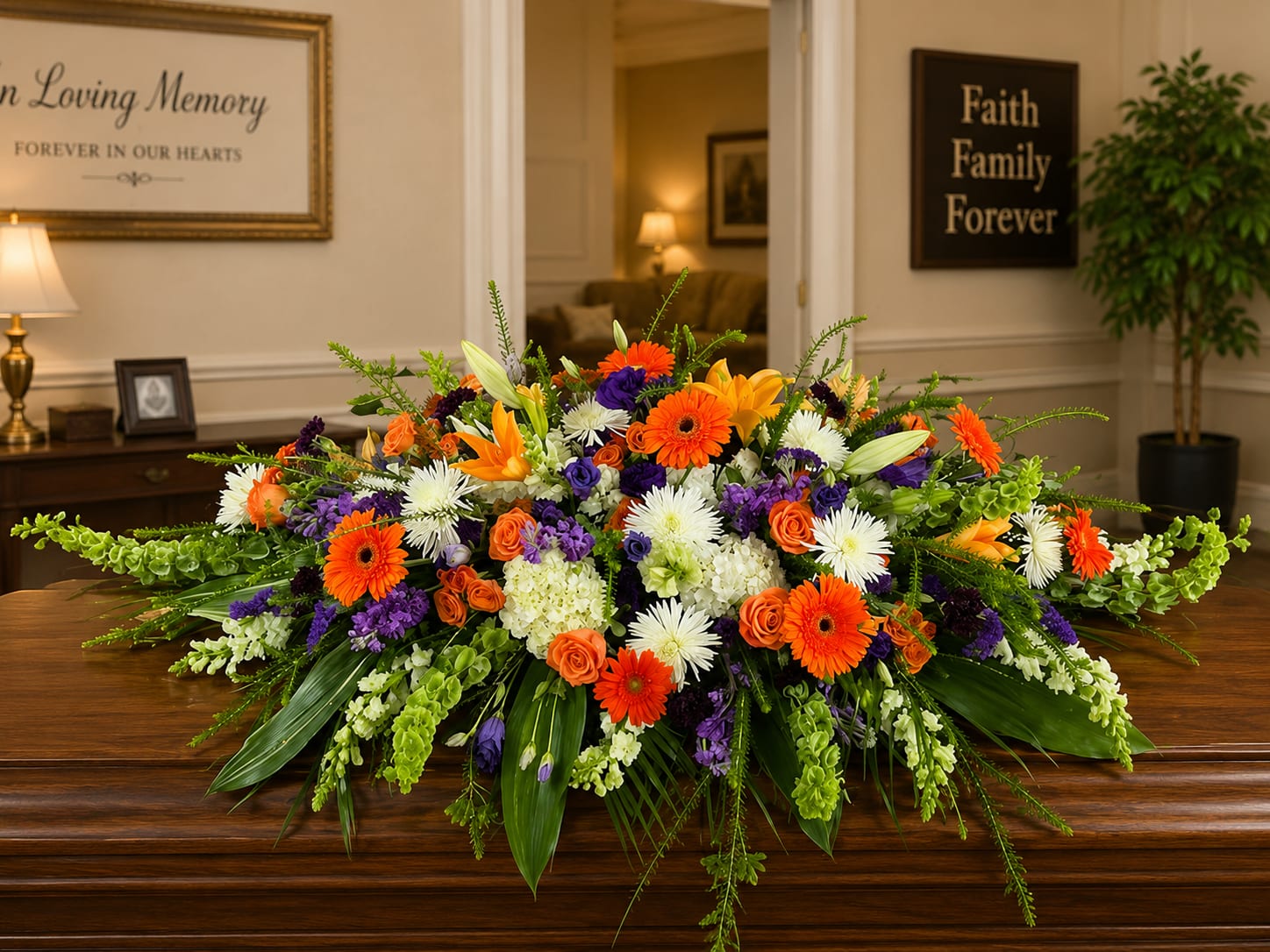 Clemson Casket Spray
